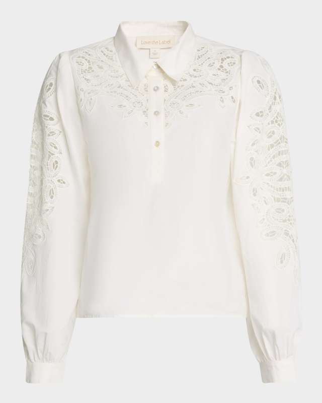 Callum Embroidered Button-Front Shirt